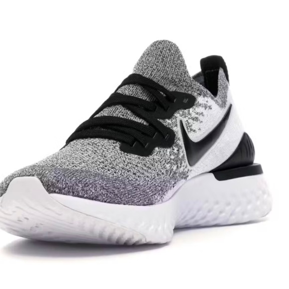 Nike Epic React Flyknit 2 White Pure Platinum Women’s Size 12 - Picture 2 of 8